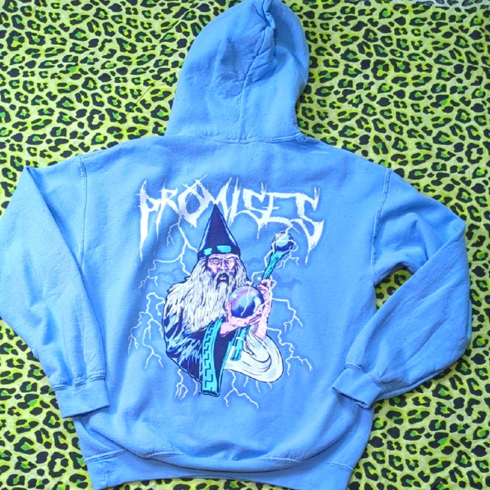 🔮Broken Promises Wizard Gang Light Blue Warlock Hoodie🔮